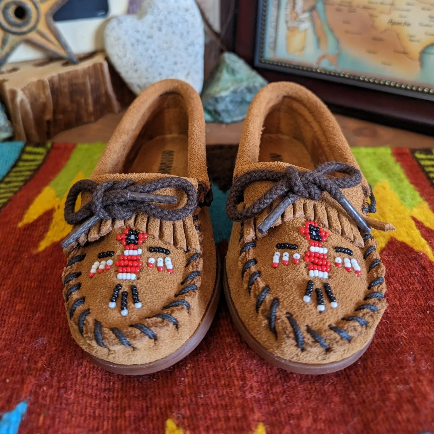 Kids' Moccasins the "Thunderbird II" by Minnetonka