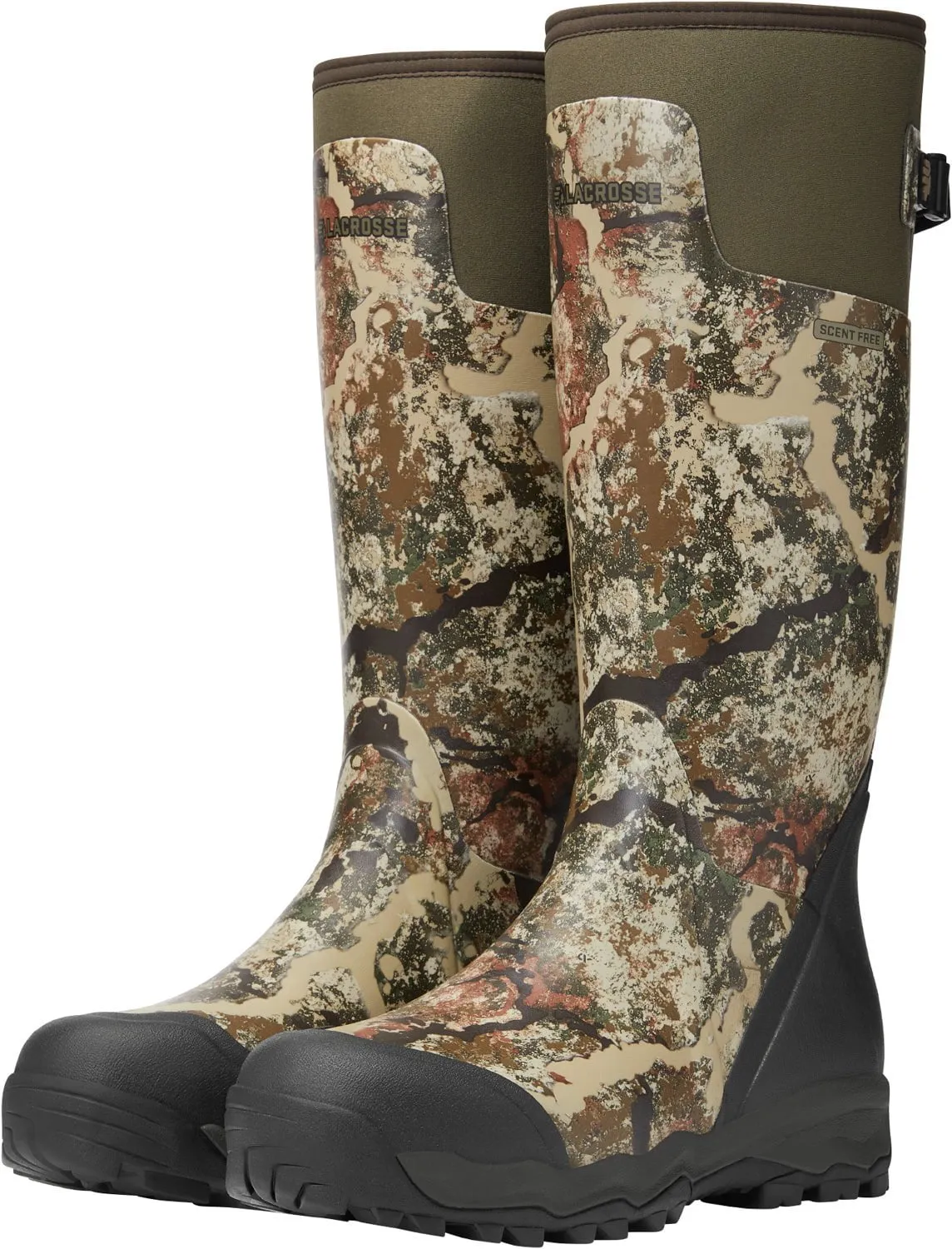 Lacrosse Mens Alphaburly Pro First Lite Specter Rubber Hunting Boots