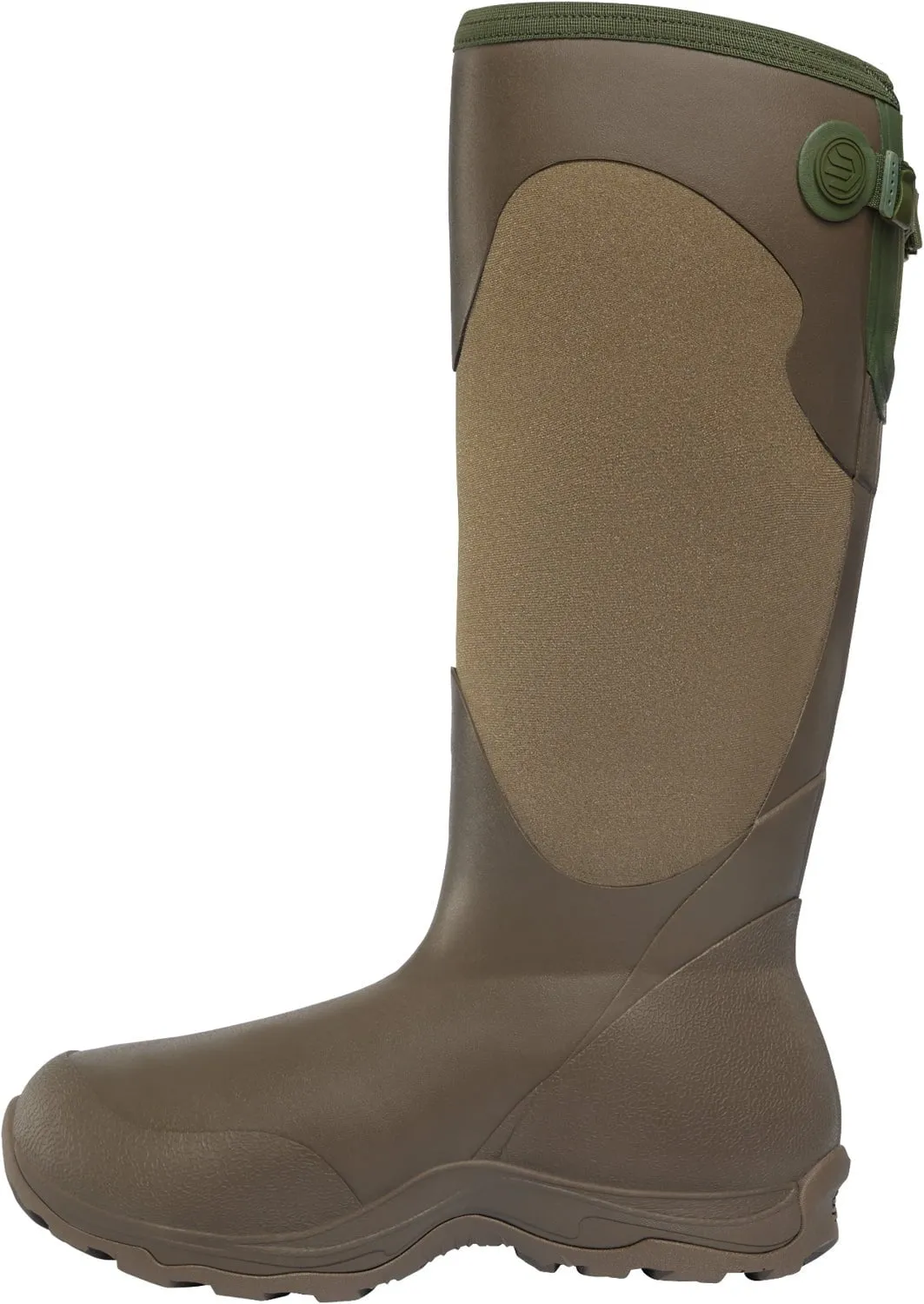 LaCrosse Womens Alpha Agility 15in 1200G Brown/Green Rubber Hunting Boots