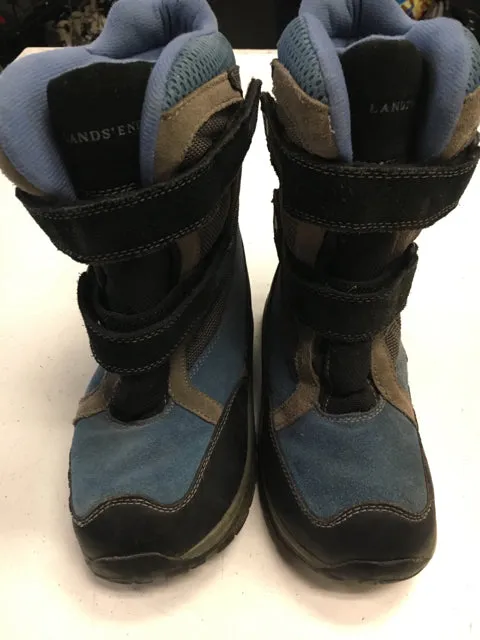 Lands End Blue Jr. Size Specific 1 Used Boots