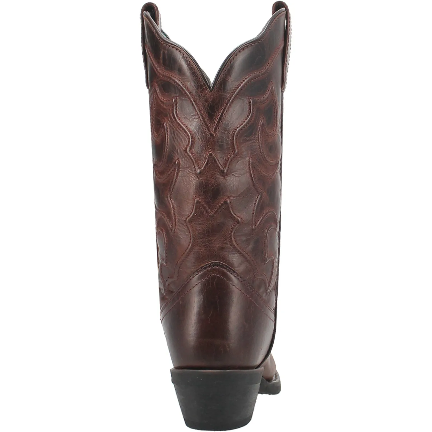 Laredo Womens Shelley Cognac Leather Cowboy Boots