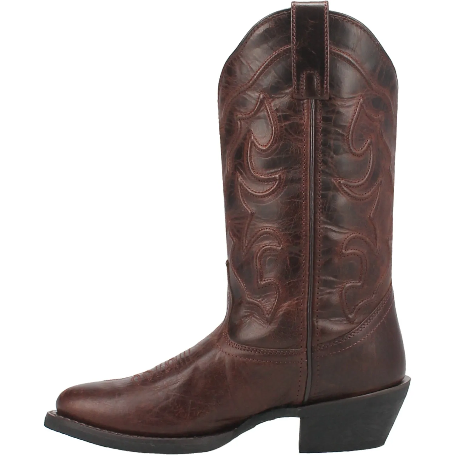 Laredo Womens Shelley Cognac Leather Cowboy Boots