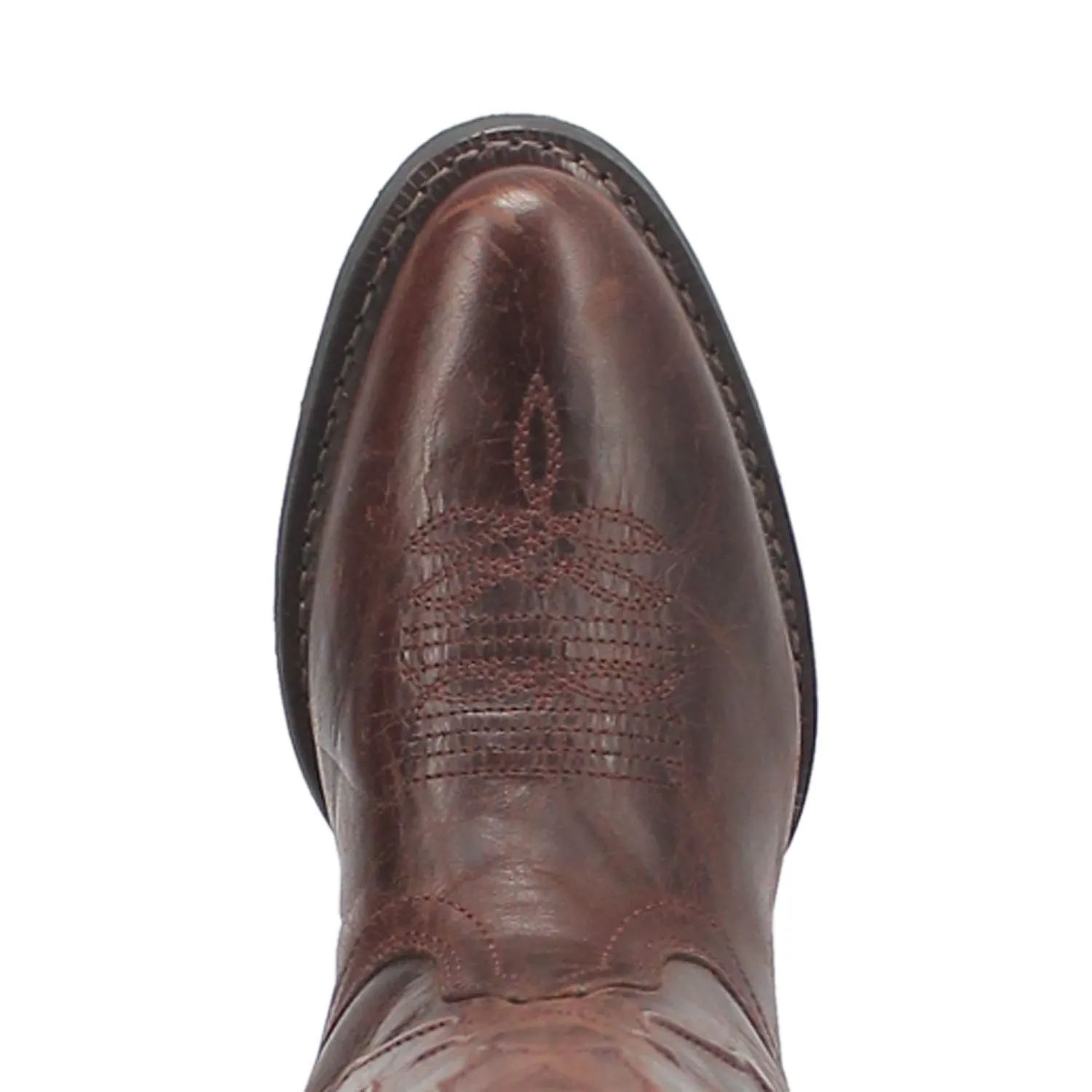 Laredo Womens Shelley Cognac Leather Cowboy Boots