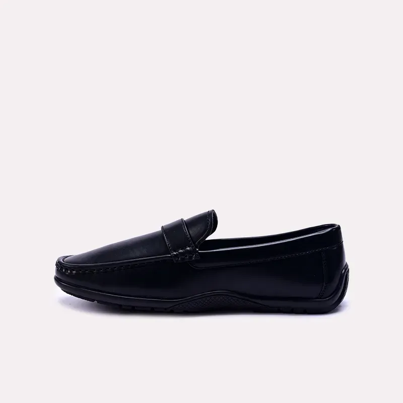 Leander Black Buckle Loafers 0130863