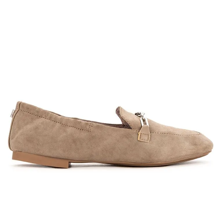 LINA Loafers - Taupe Burnished Suede