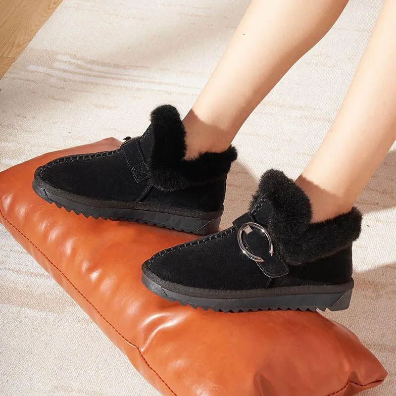 Loafers Warm Flat Women's Casual Shoes GCSCC24 Fashion Boat