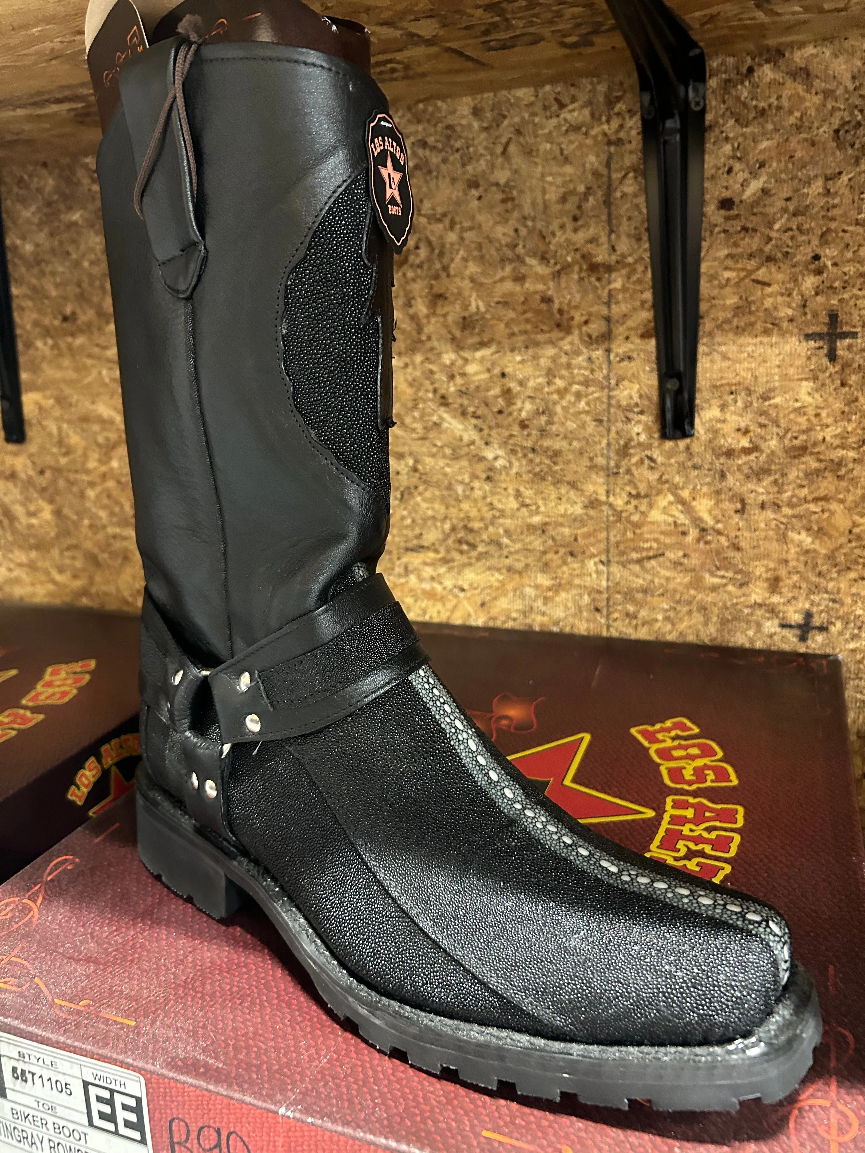 Los Altos Stingray Rowstone Biker Boots