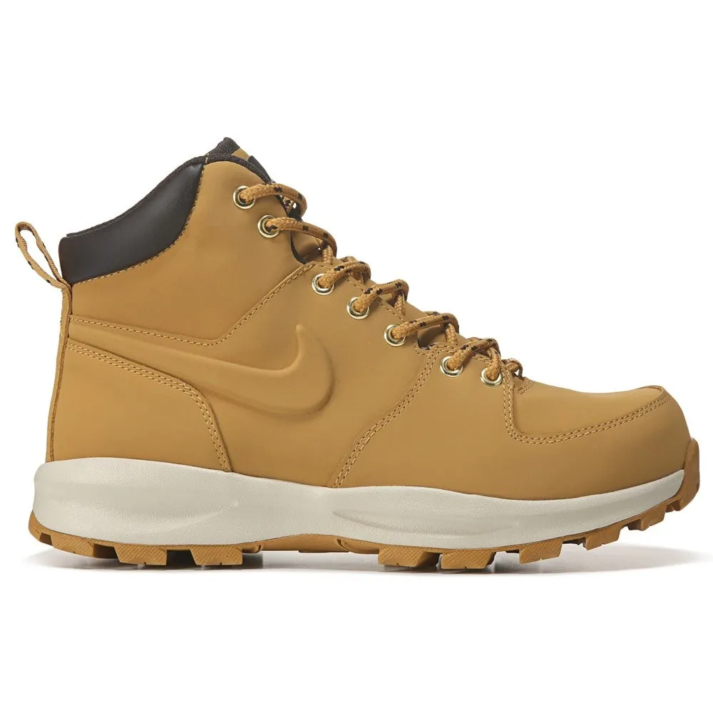 Manoa Nike men's leather lace-up boots, wheat color