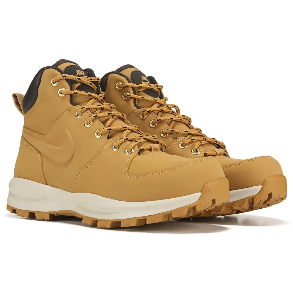 Manoa Nike men's leather lace-up boots, wheat color