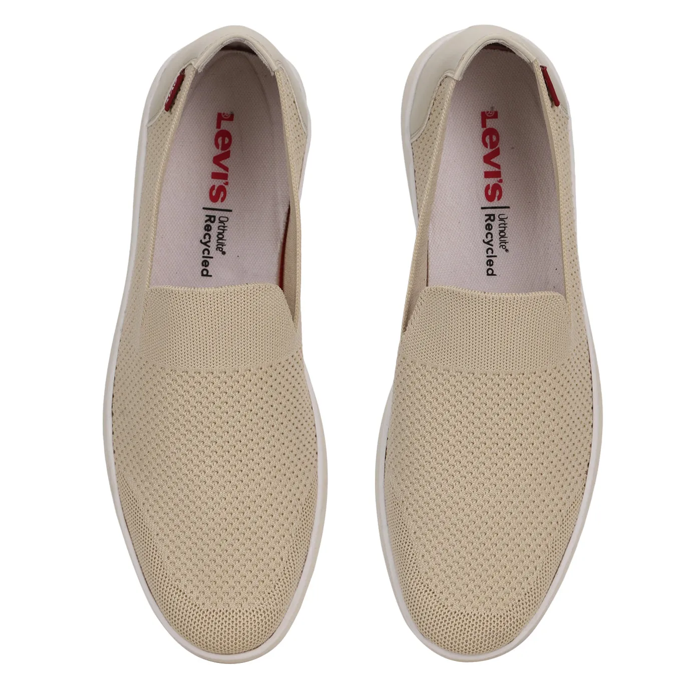 Men's Beige Solid Slip-On Sneaker