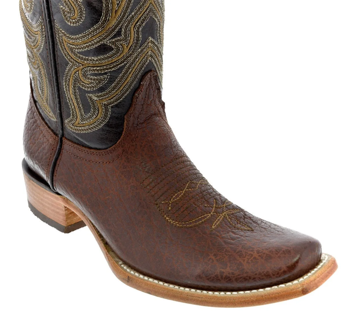 Mens Dakota Chedron Leather Cowboy Boots - Dubai Toe