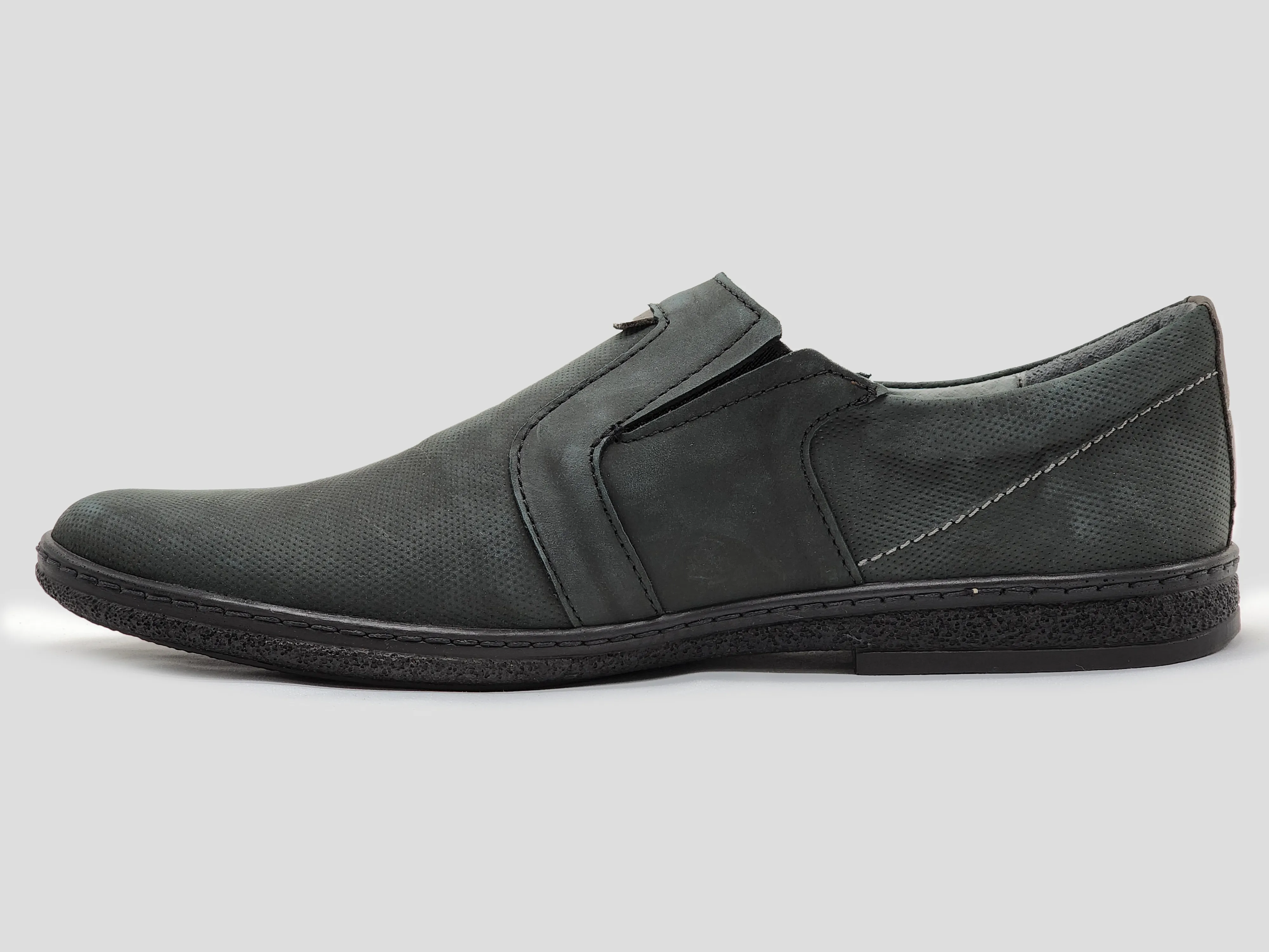 Men's Essential Leather Loafers - Graphite