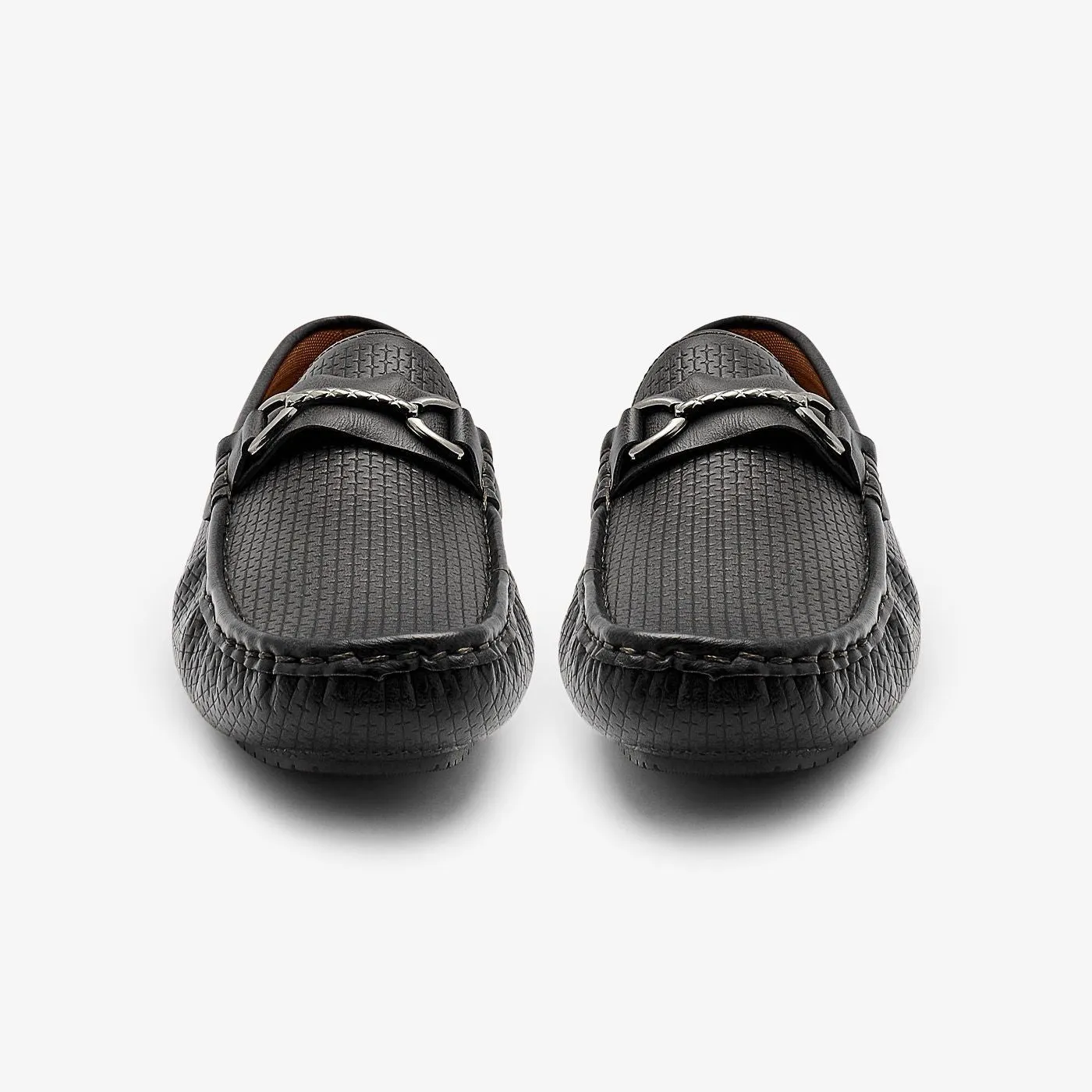 Mens Horsebit Buckle Loafers