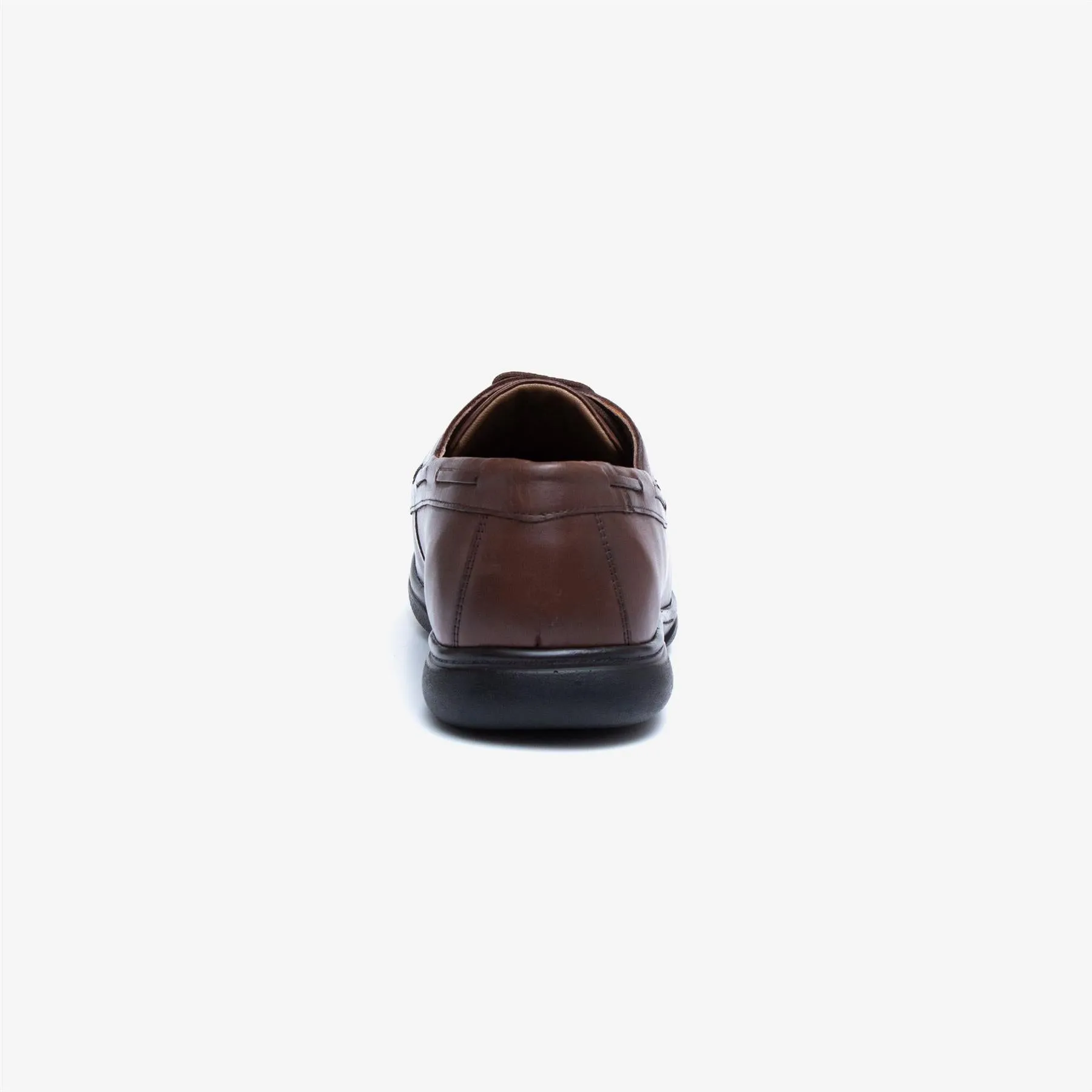 Mens Wide Fit Tredd Well Dean Shoes Brown Boat Shoes