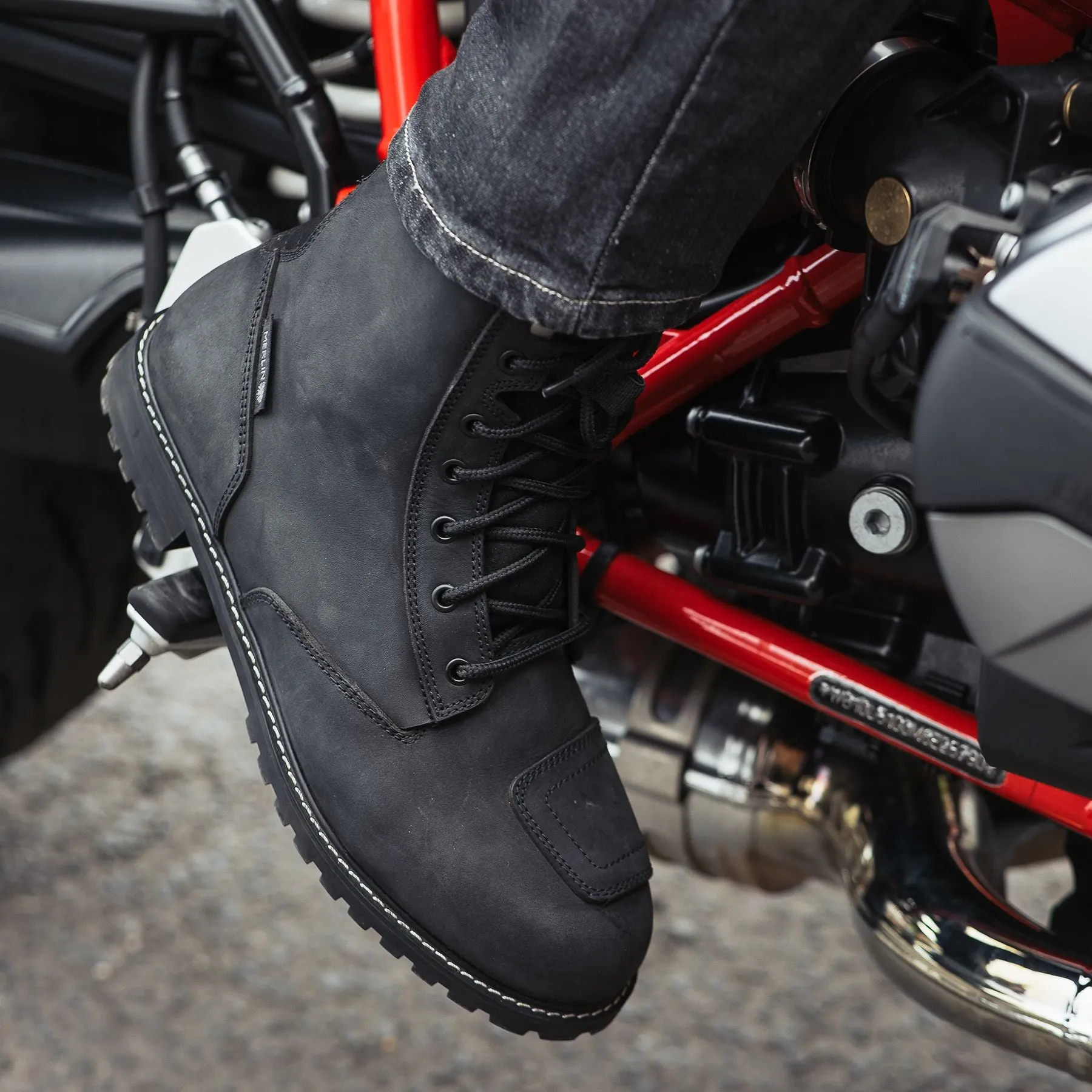 Merlin Drax 2 D3O Waterproof Leather Motorcycle Boots