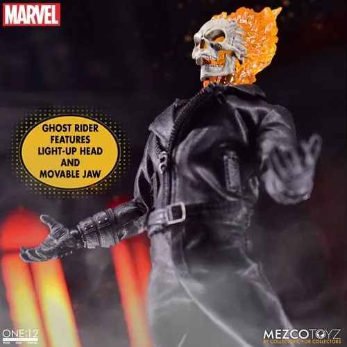 Mezco Toyz Ghost Rider and Hell Cycle One:12 Collective Action Figure Set