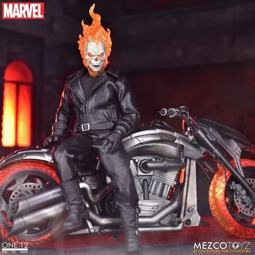 Mezco Toyz Ghost Rider and Hell Cycle One:12 Collective Action Figure Set