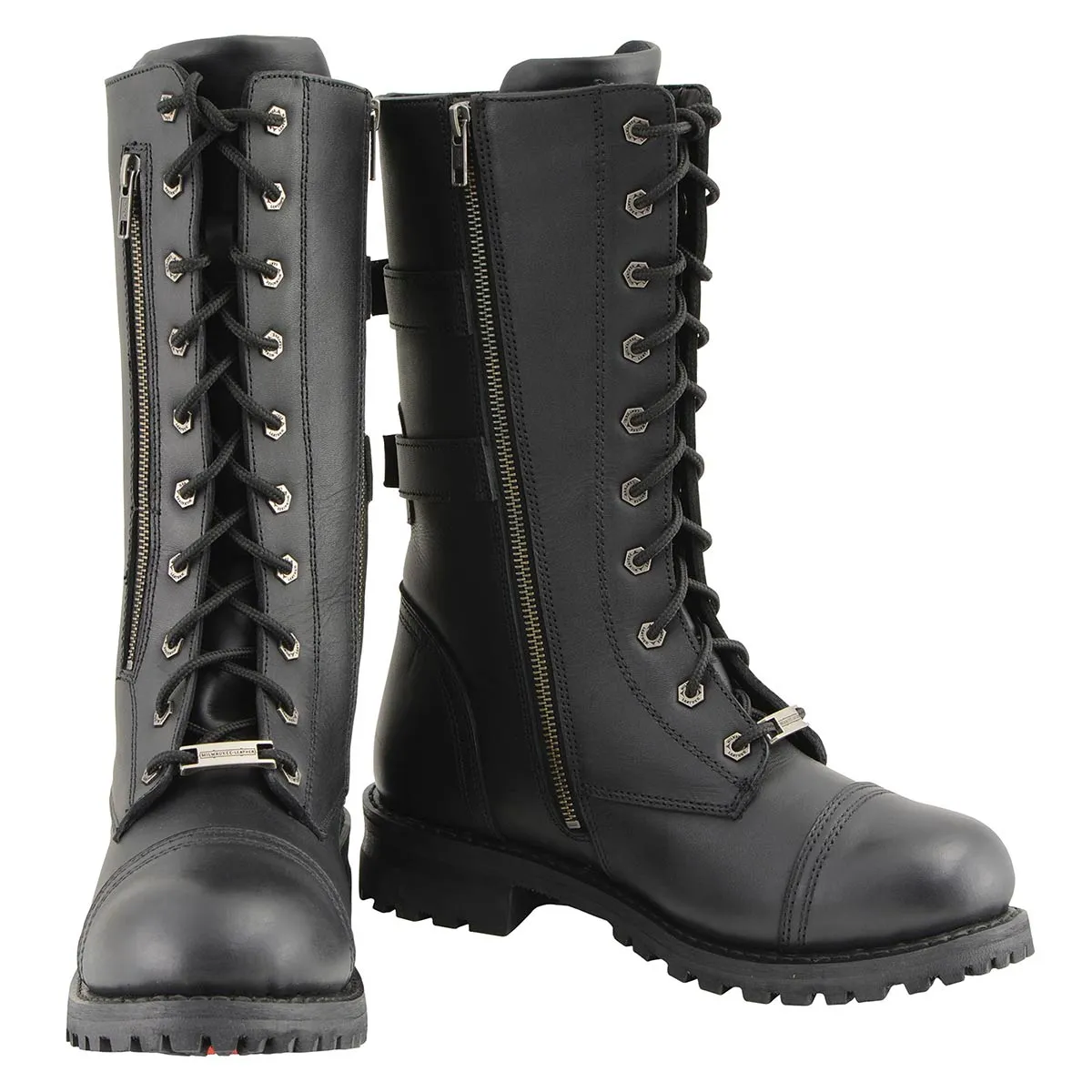 Milwaukee Leather Men’s 13-Inch-Tall Tactical Black Lace-Up Leather