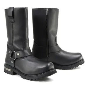 Milwaukee Leather Men’s Black Waterproof Boots 11-inch Wide Width