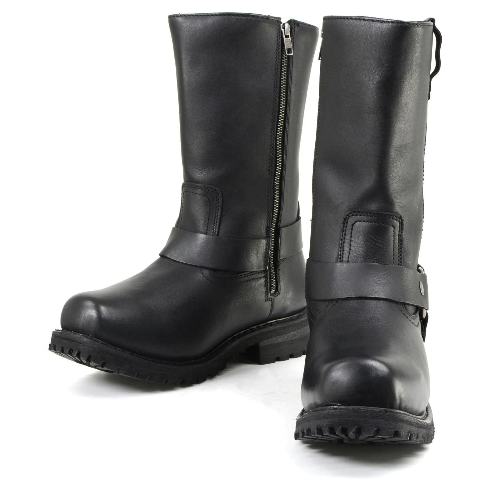 Milwaukee Leather Men’s Black Waterproof Boots 11-inch Wide Width