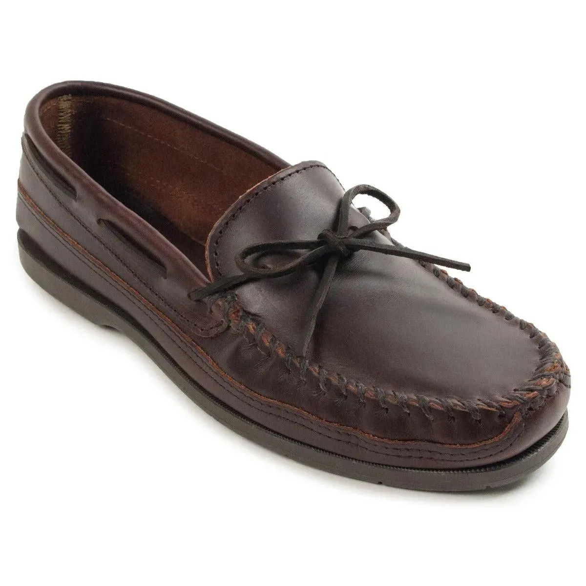 Minnetonka Essential Hardsole Moc Leather - Mens Moccasin