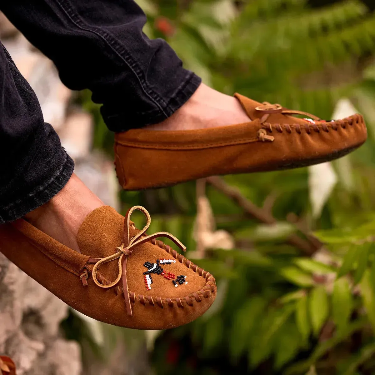 Minnetonka Thunderbird Animikii Softsole - Mens Moccasin