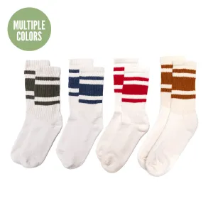 Mono Stripe Crew Socks