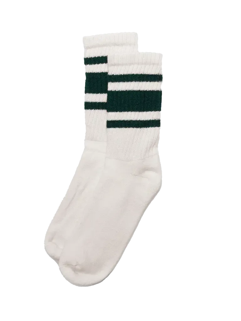 Mono Stripe Sock- Forest Green