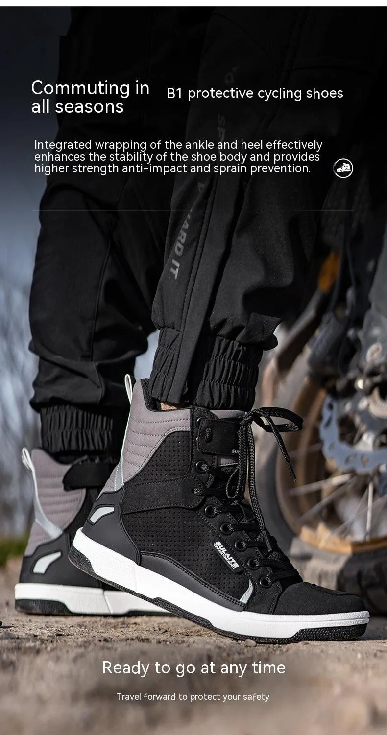 Motorcycle Boots Summer Breathable Drop-resistant Parkour Shoes