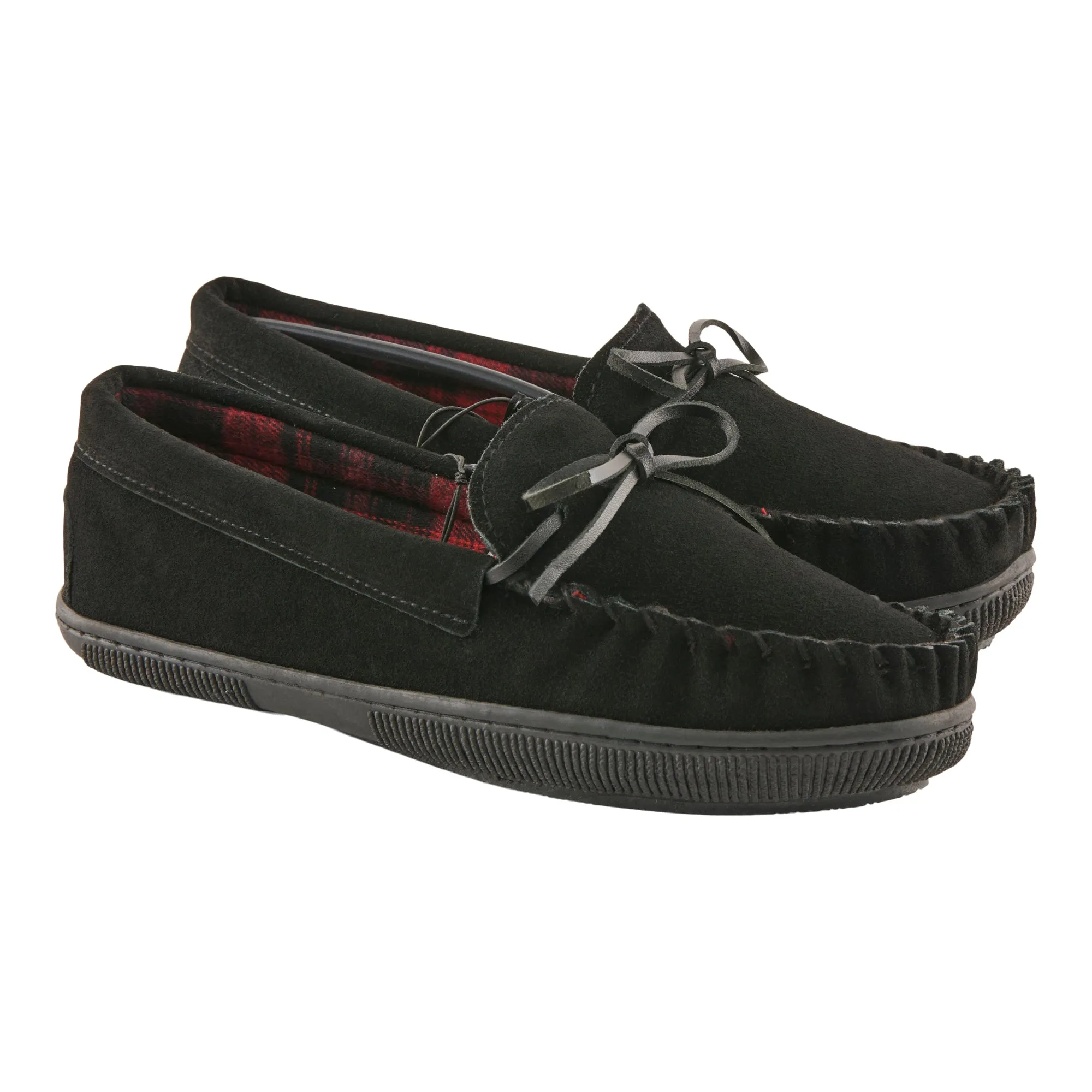 Mountain Ridge Men's Memory Foam Moccasins, Black