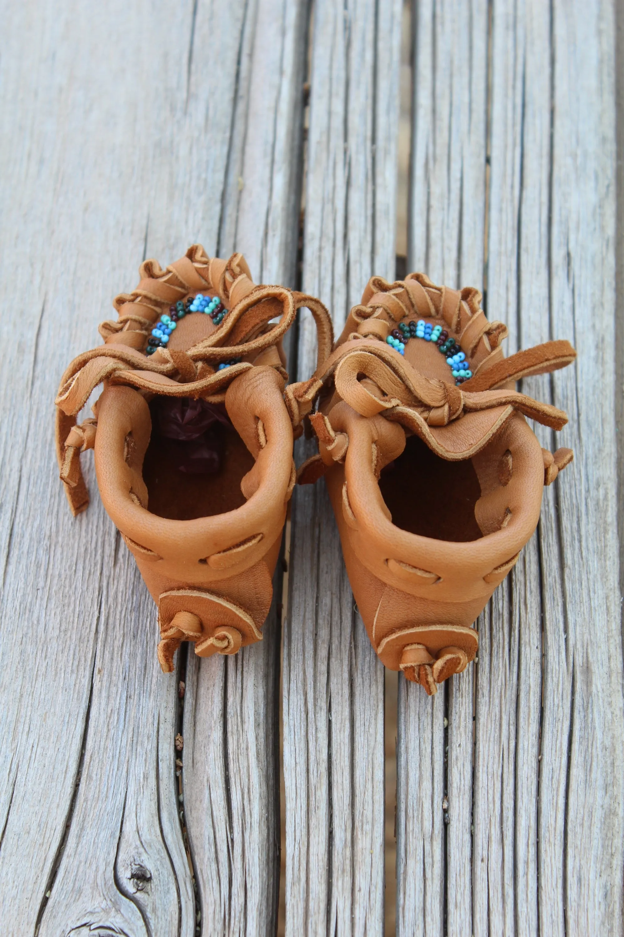 Newborn beaded baby moccasins, baby boy moccasins, soft baby shoes