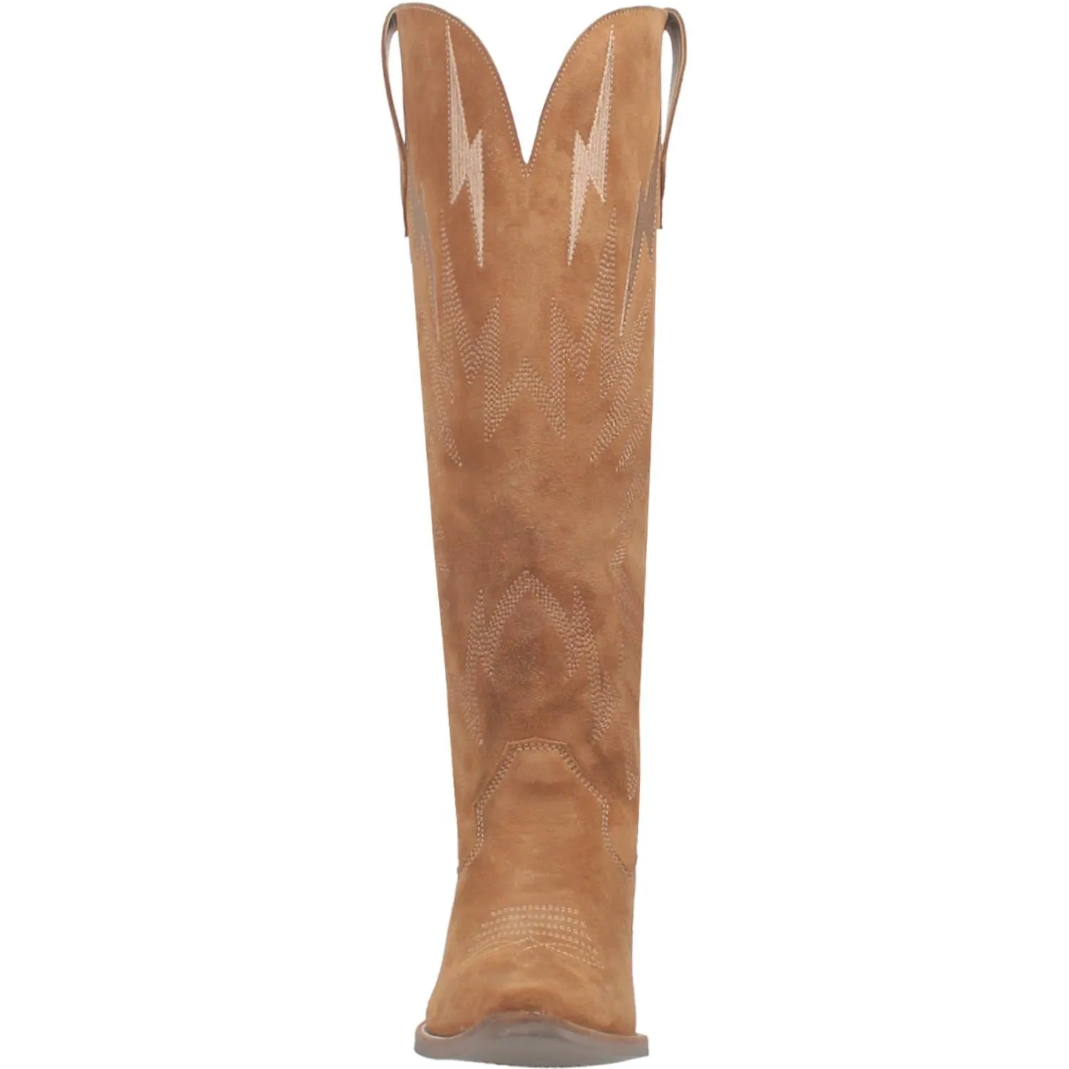 Online Exclusive | Dingo | Thunder Road Suede Leather Cowboy Boots in Camel Brown **PREORDER