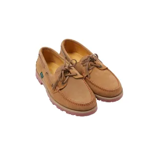 Paraboot Malo Suede Deck Shoe in Camel