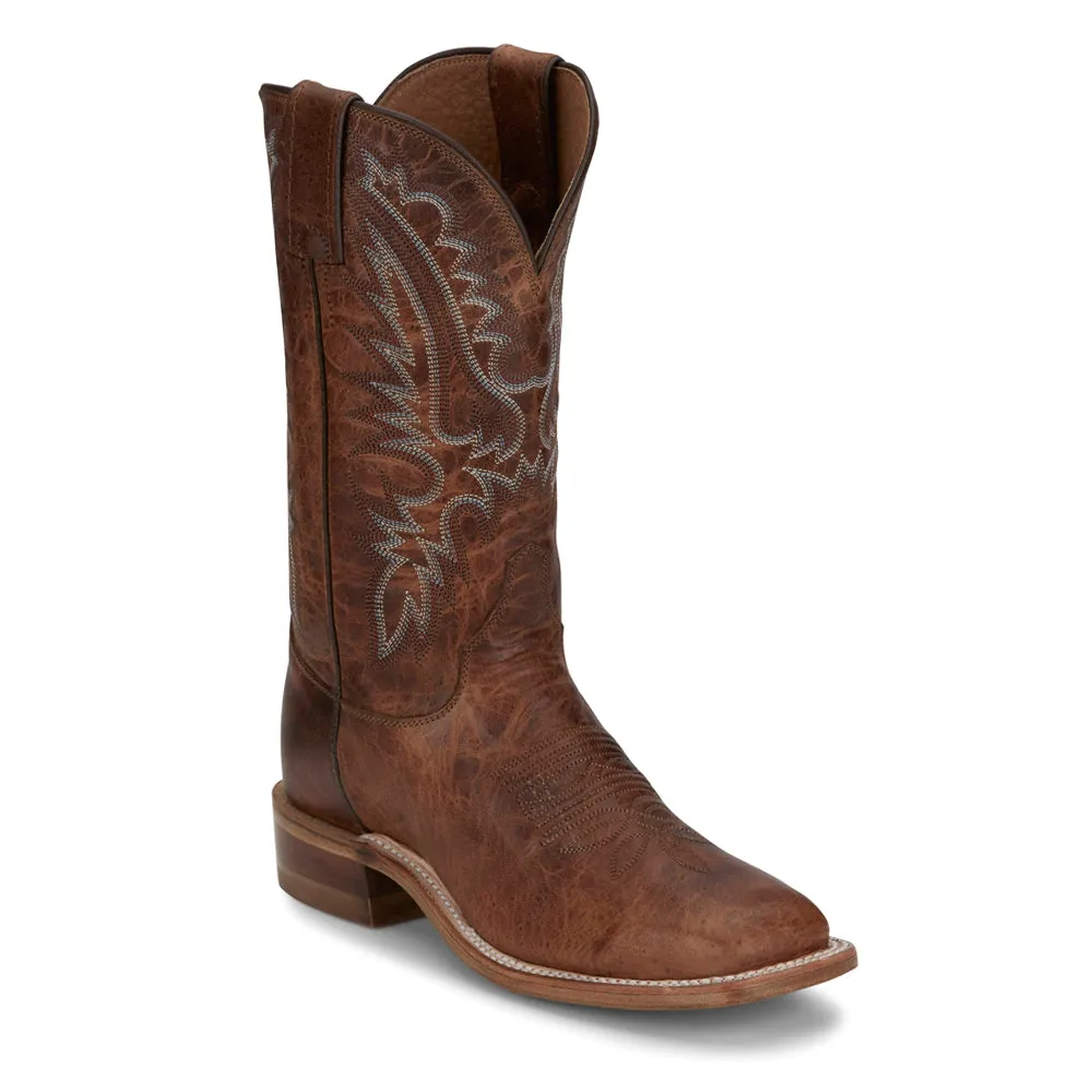 Peyton Wide Embroidered Square Toe Cowboy Boots