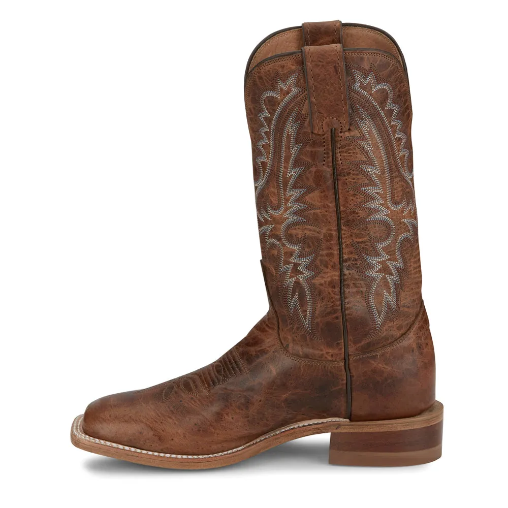 Peyton Wide Embroidered Square Toe Cowboy Boots