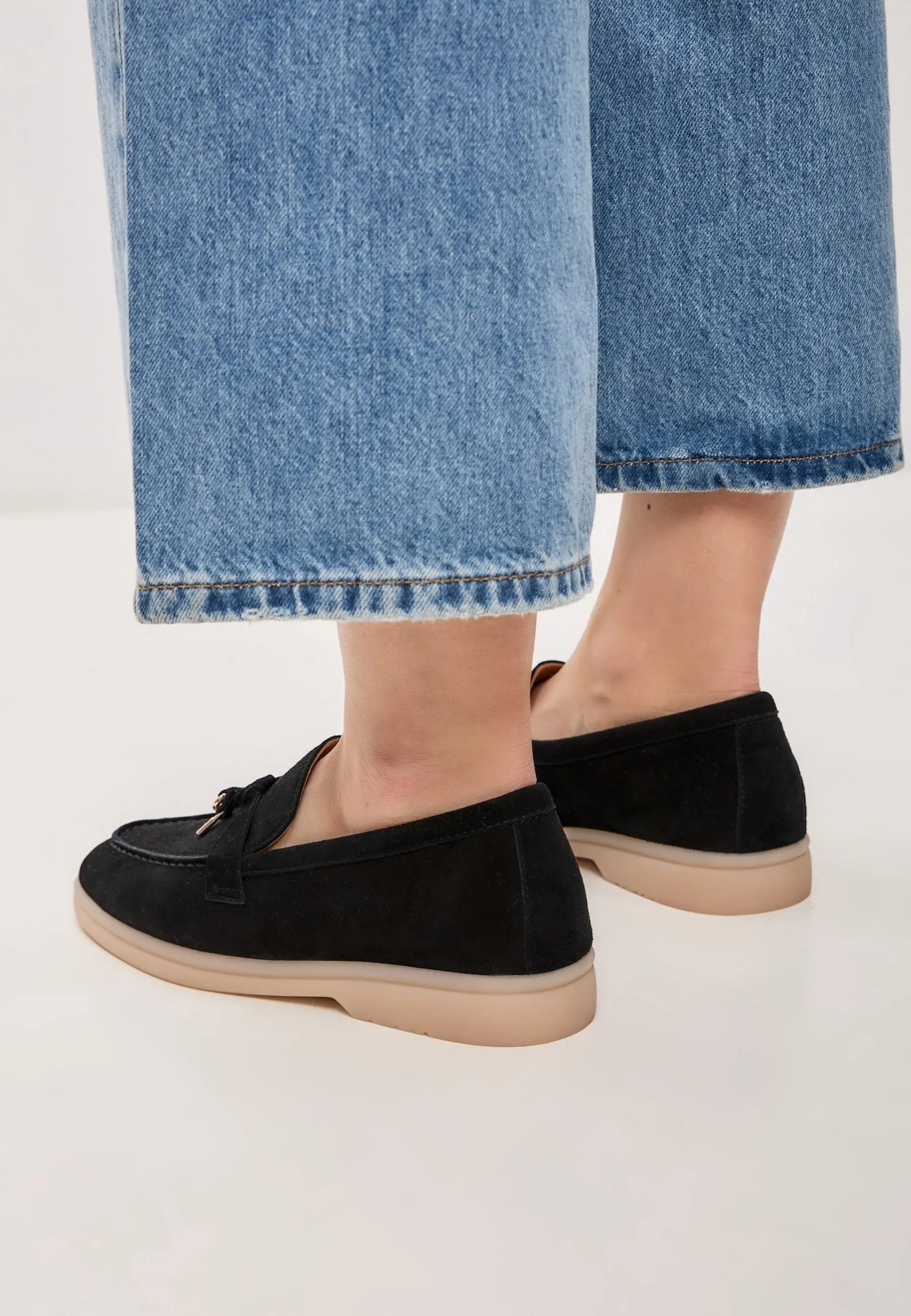 Platform Moccasins Aurelia - Black