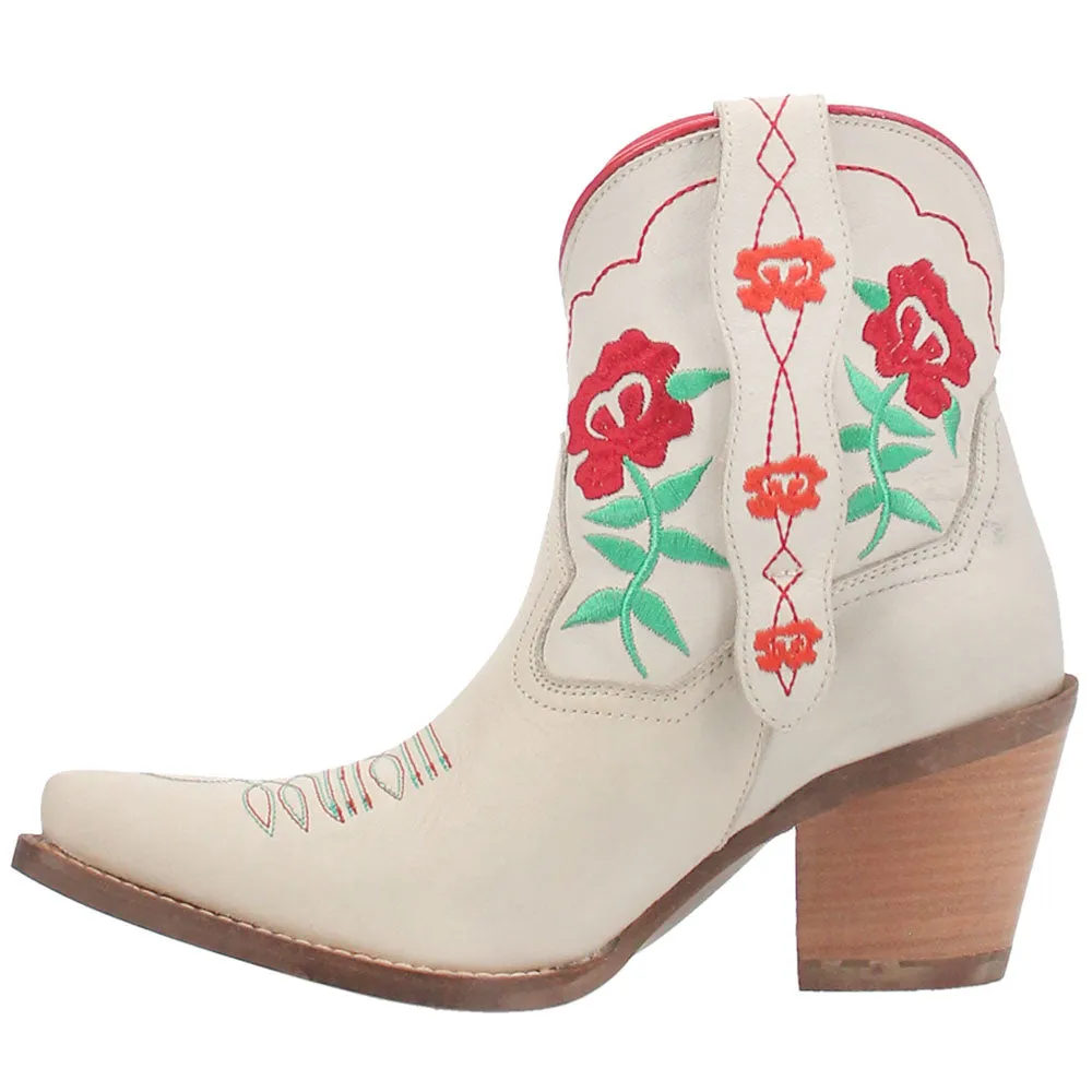 Play Pretty Embroidered Floral Snip Toe Cowboy Booties