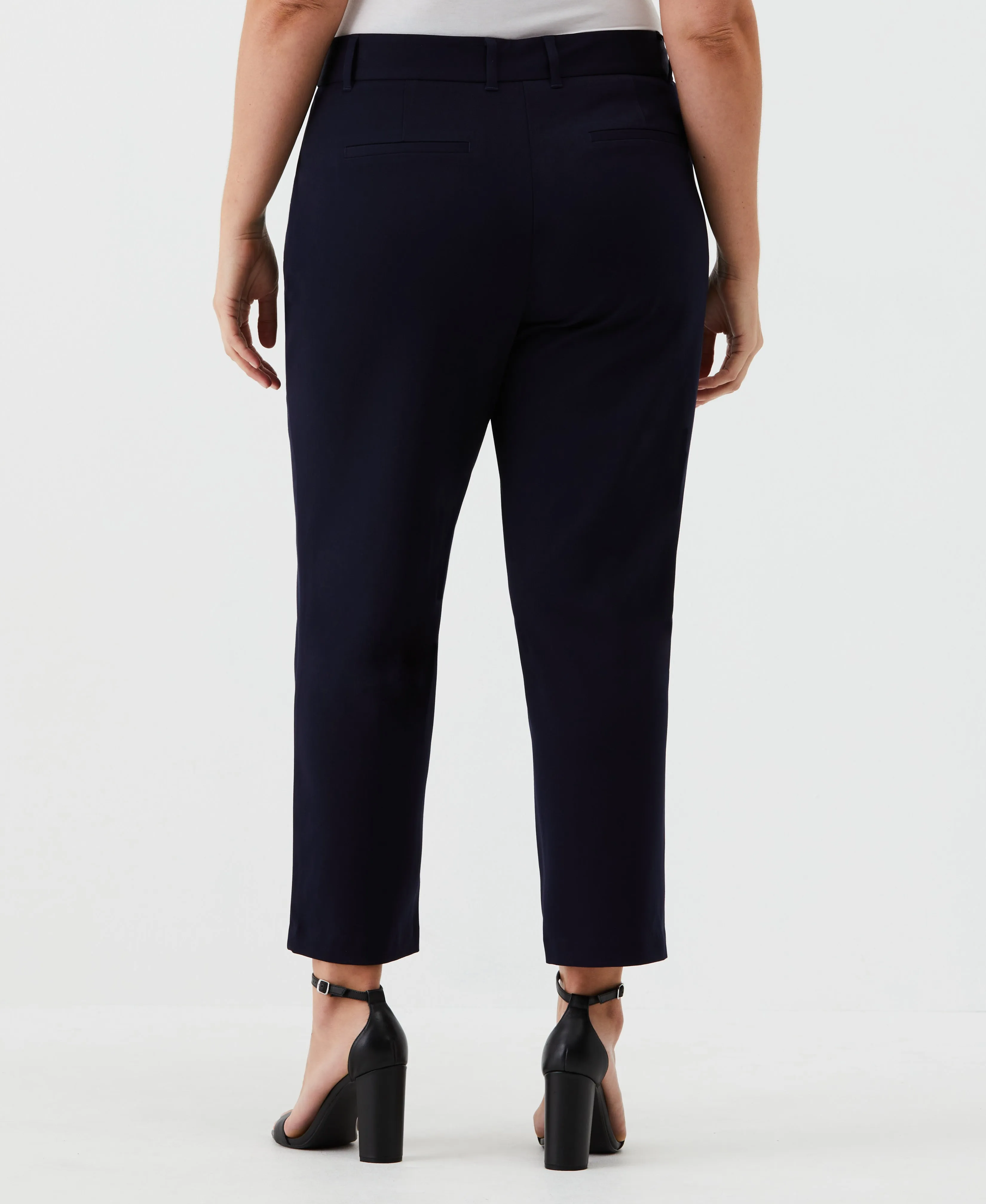 Plus Size Straight Leg Ankle Pant