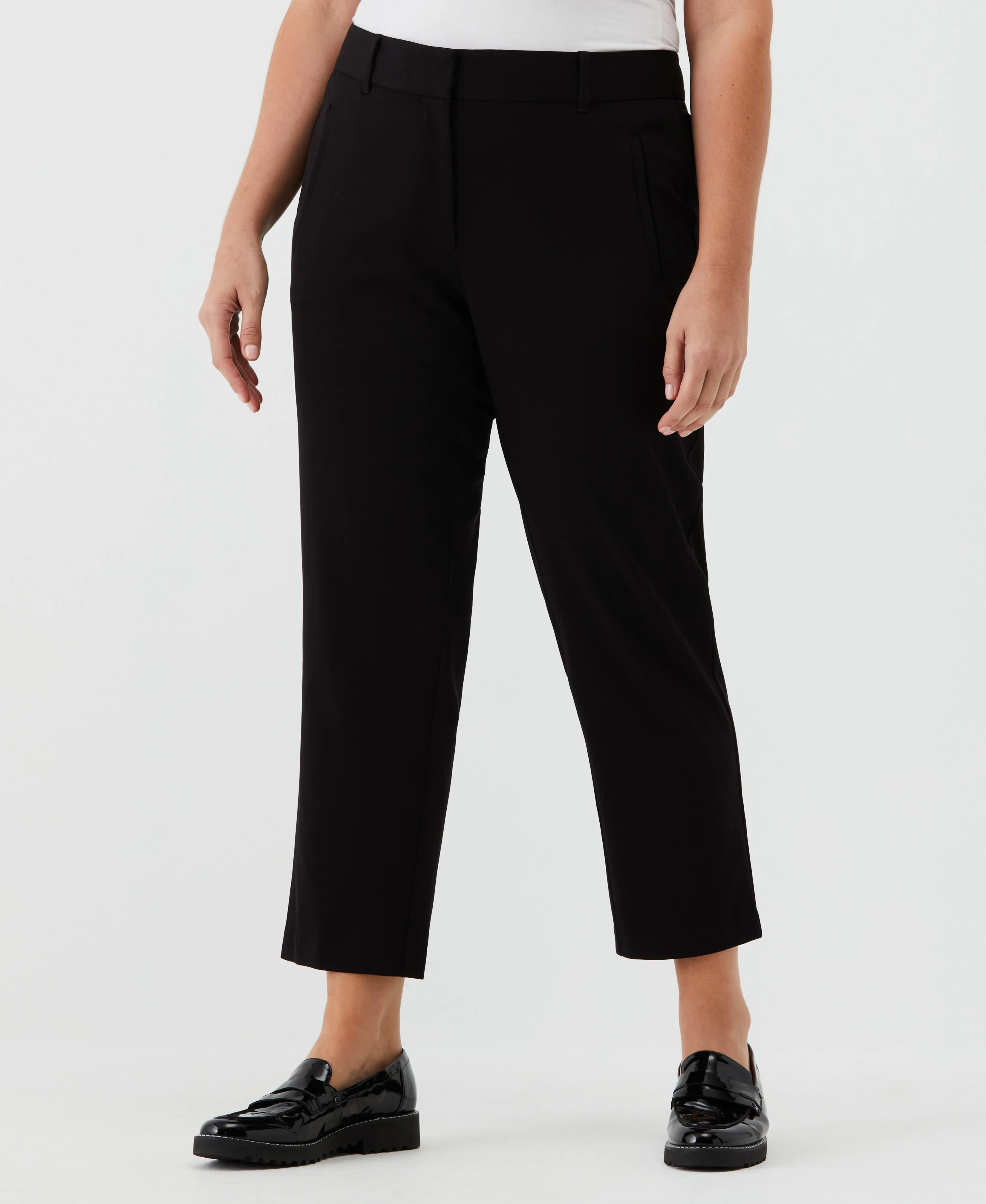 Plus Size Straight Leg Ankle Pant