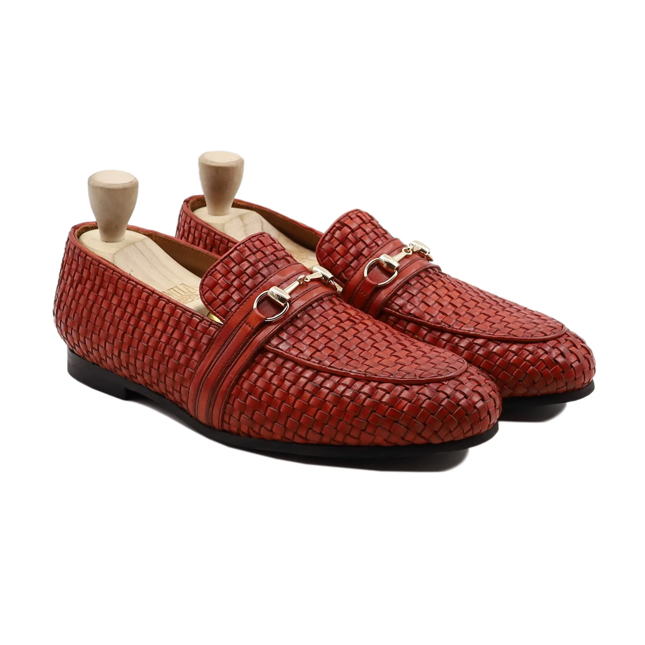 Predator - Men's Oxblood Hand Woven Calf Leather Loafer