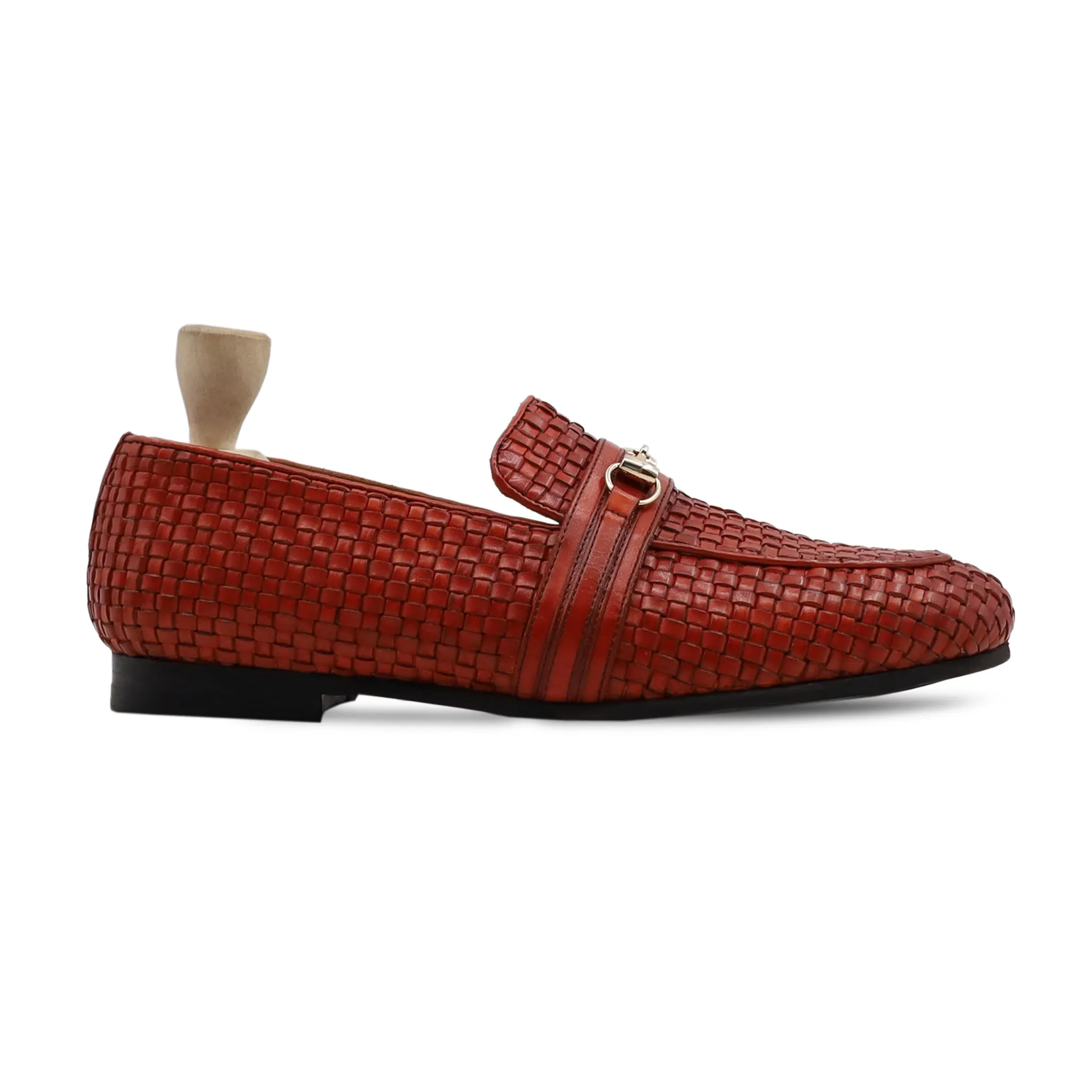 Predator - Men's Oxblood Hand Woven Calf Leather Loafer