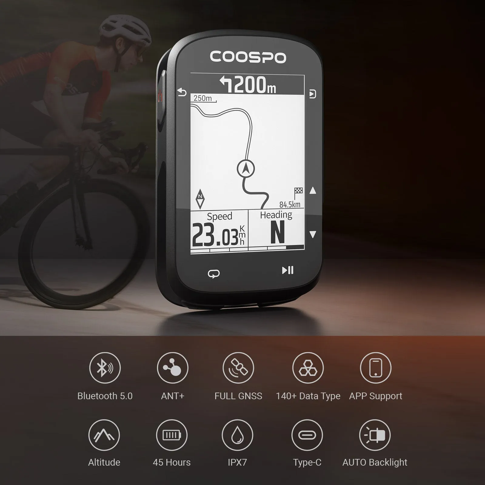 REALROAD CS500 GPS Bike Computer (New arrival)