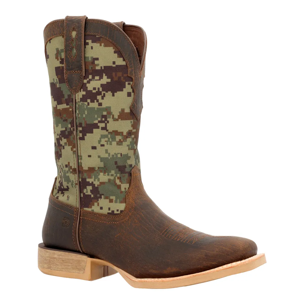 Rebel Pro Camo Square Toe Cowboy Boots