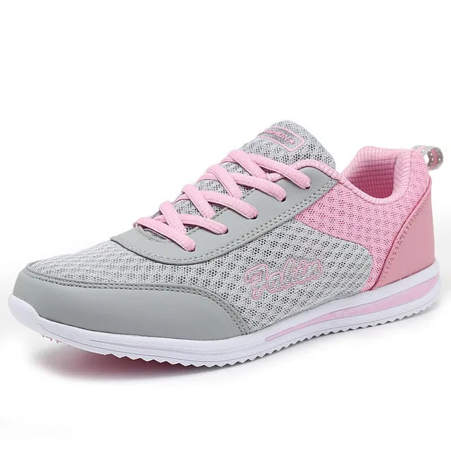 REETENE 2019 Fashion Women Sneakers Breathable Air Mesh Shoes