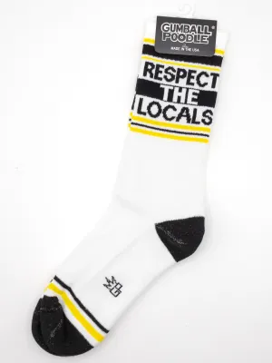 Respect the Locals Ribbed Gym Socks