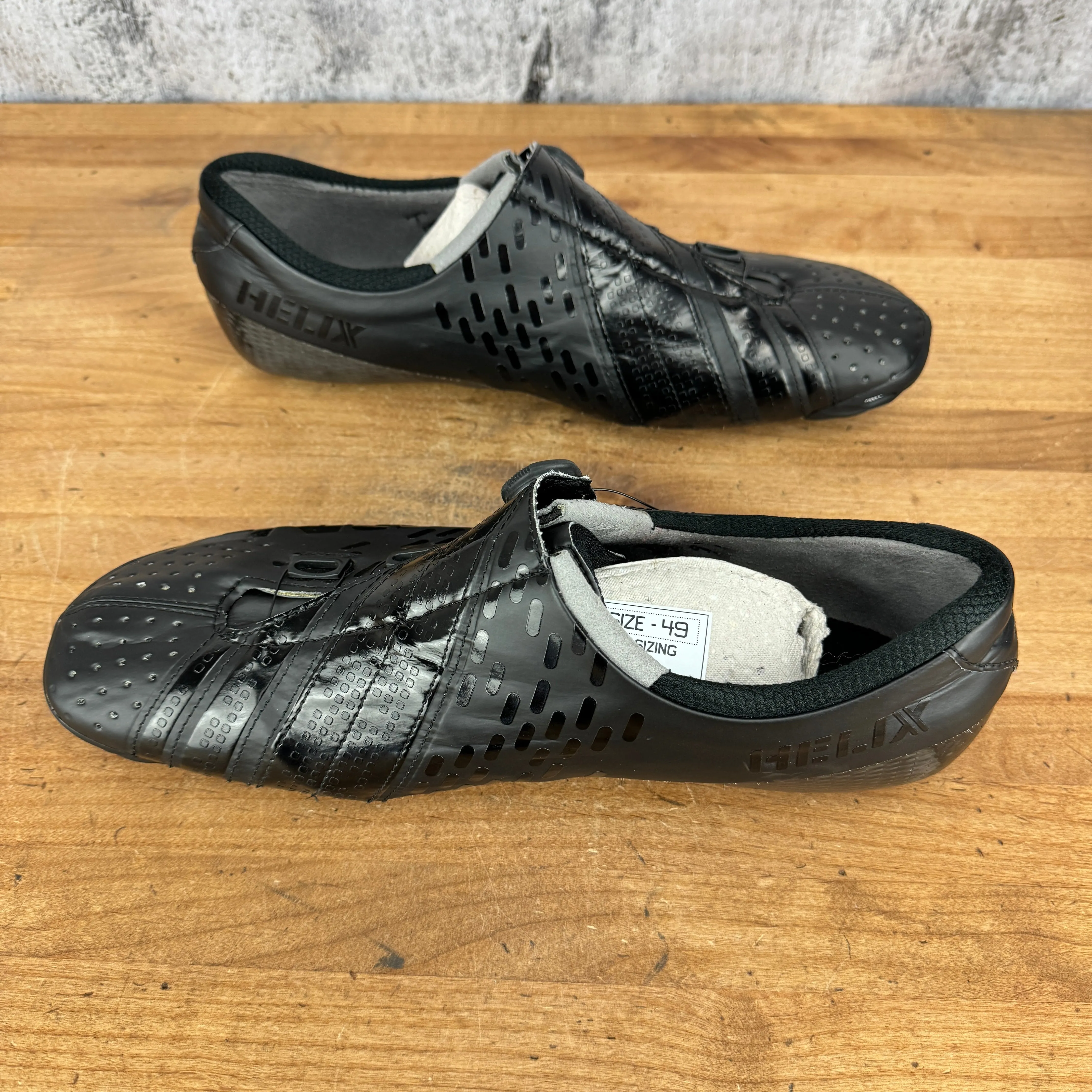 Ridden Once! Bont Helix Carbon US 13 EU 49 Black 3-Bolt Men's Cycling Shoes