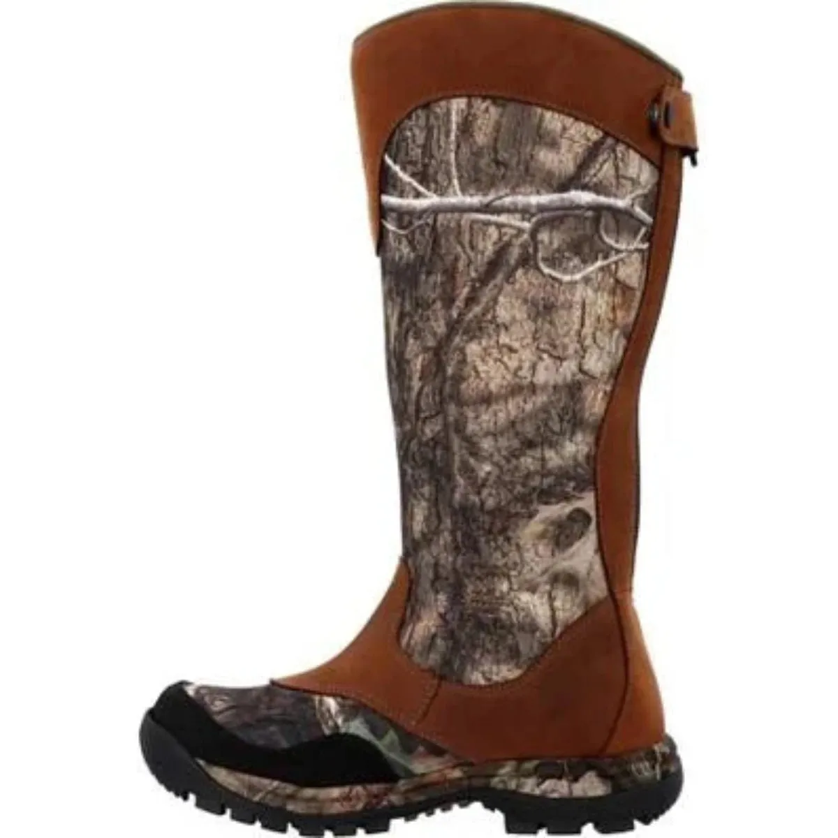 Rocky Lynx Men's Snake Waterproof Zipper Pull-On Soft Toe Boots Rks0617 In Mossy Oak