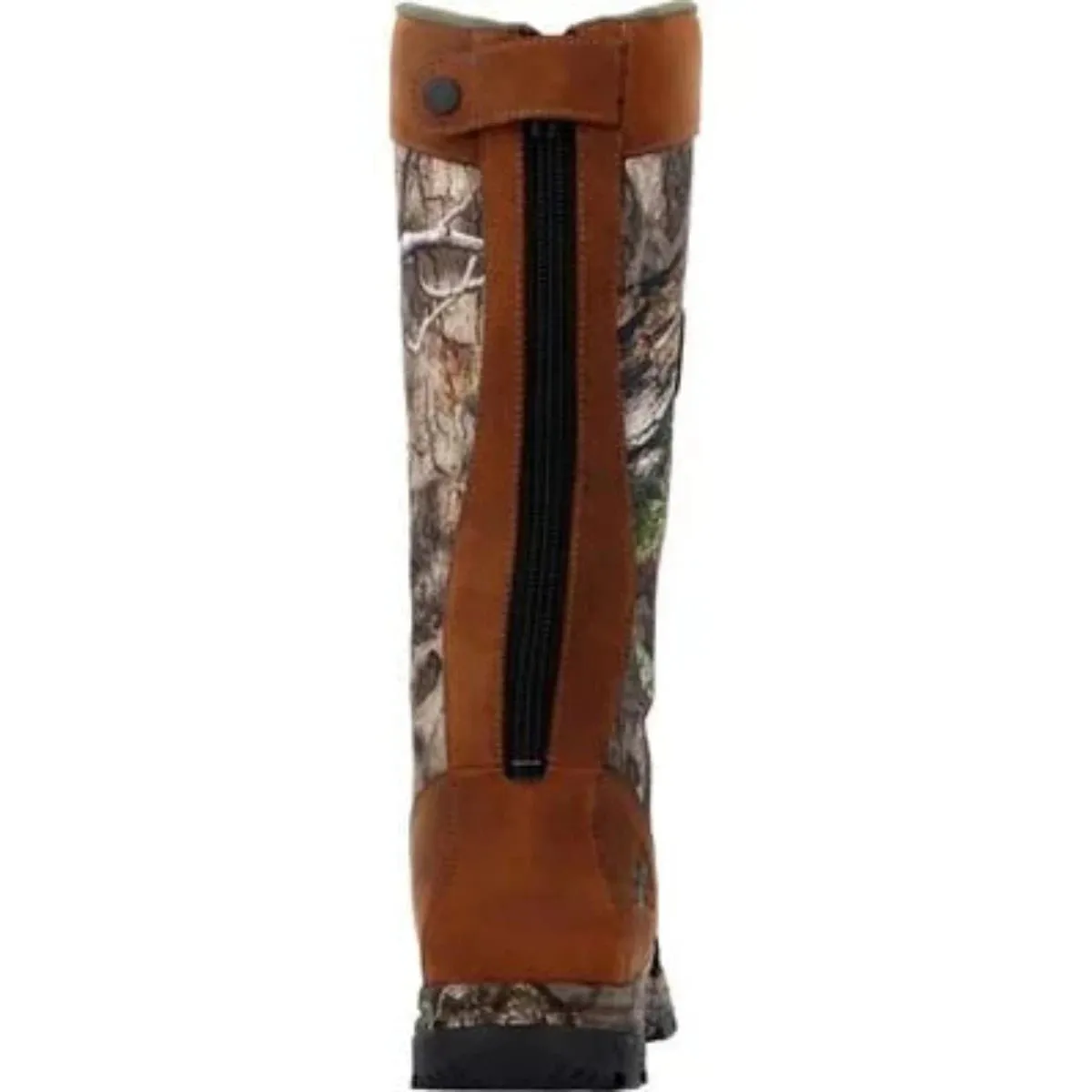 Rocky Lynx Men's Snake Waterproof Zipper Pull-On Soft Toe Boots Rks0617 In Mossy Oak