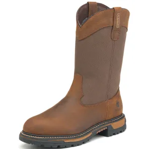 Rocky Mens Brown Leather Insulated Waterproof Wellington Cowboy Boots