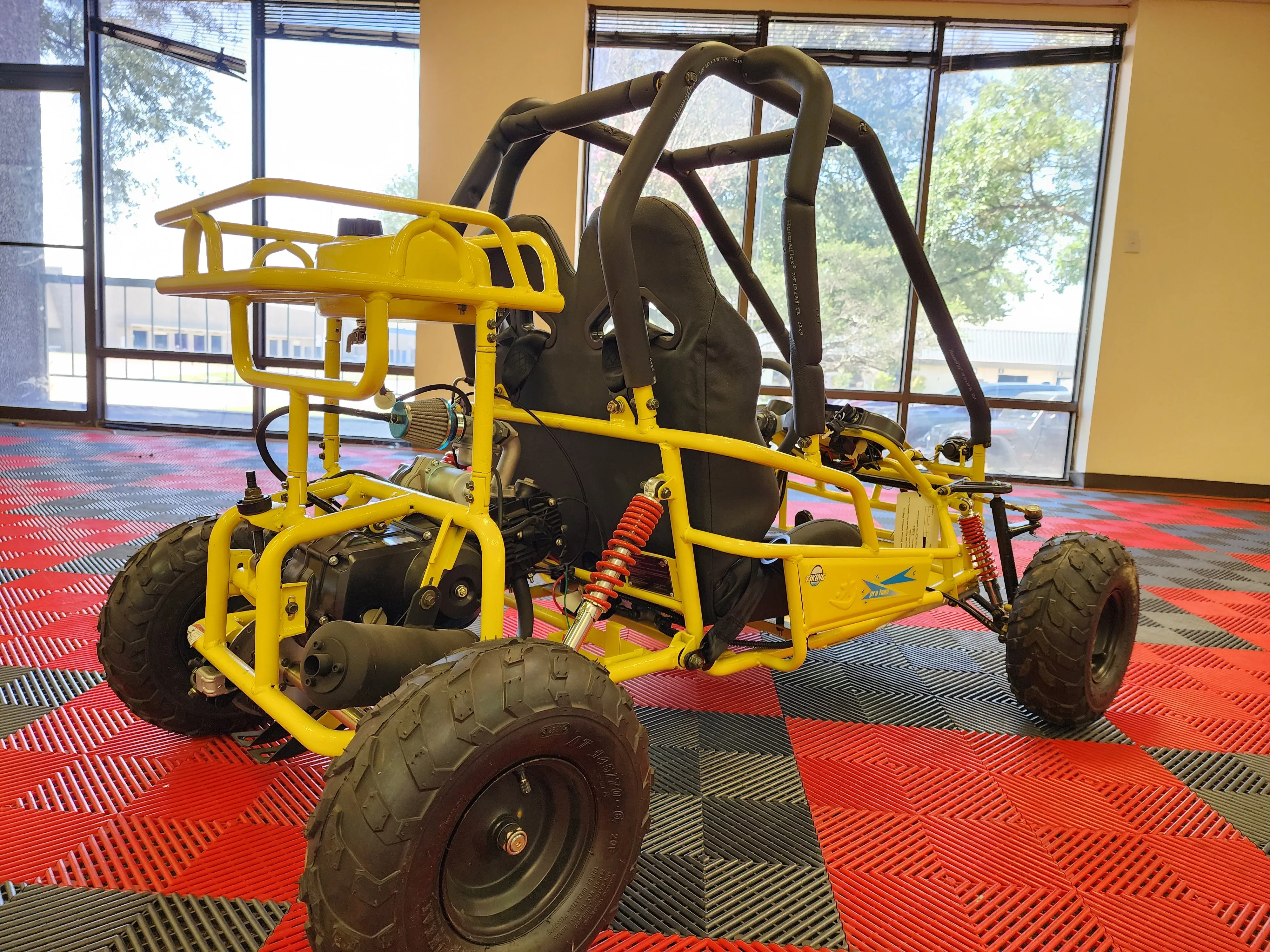 RPS GK 2 110cc Go Kart, Padded roll bars, coil over front shocks.